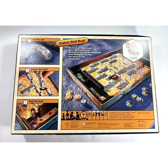 Bugs in the Kitchen Board Game HexBug Hex Bug Nano Ravensburger Complete Set - Picture 2 of 14